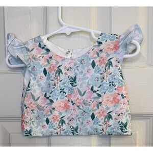 Busy Bee Smocks Baby Girl Smock 9M NWT Floral Ruffle Bow Back – Spring Summer